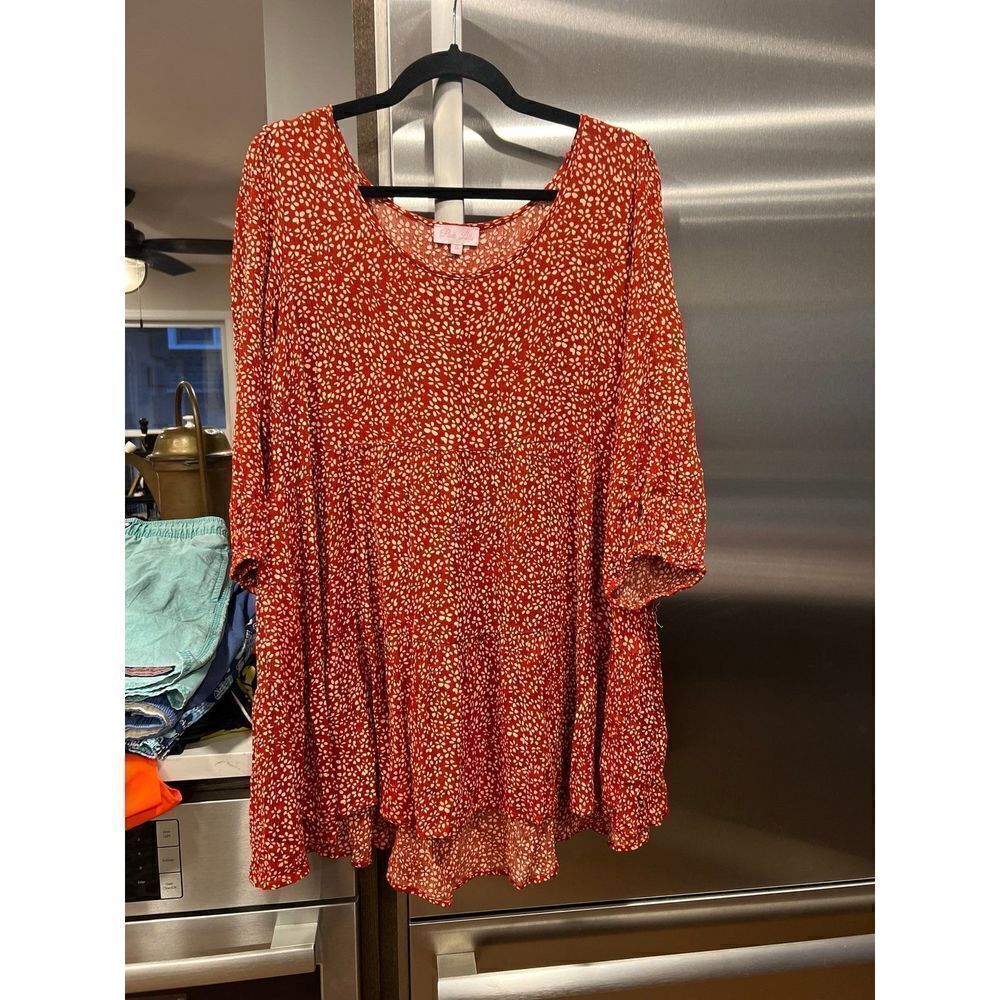 ‎Pink Lily tunic top XL